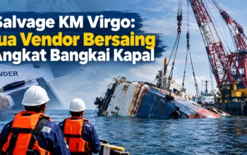 Salvage KM Virgo: Dua Vendor Bersaing Angkat Bangkai Kapal