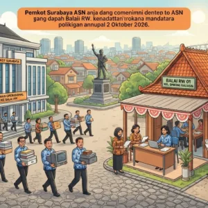 ASN Surabaya Pindah ke Balai RW Mulai Oktober 2026