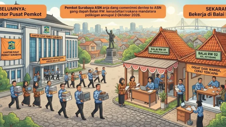 ASN Surabaya Pindah ke Balai RW Mulai Oktober 2026
