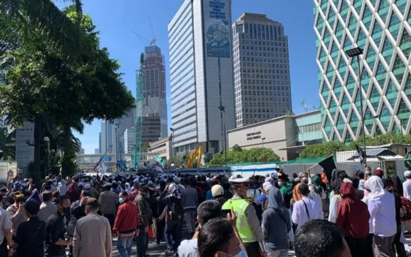 Massa Reuni 212 Hanya Bisa Sampai Thamrin, Putar Balik ke HI Sambil Salawat