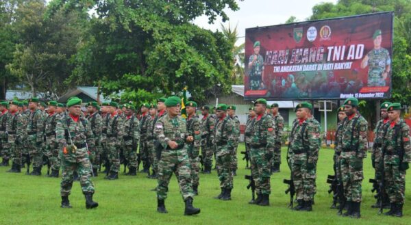 Danrem 174/ATW Pimpin Upacara Hari Juang TNI AD KE-77