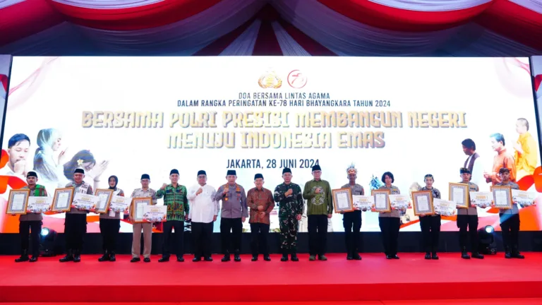 Panglima TNI Hadiri Doa Bersama Jelang Peringatan Hari Bhayangkara ke-78