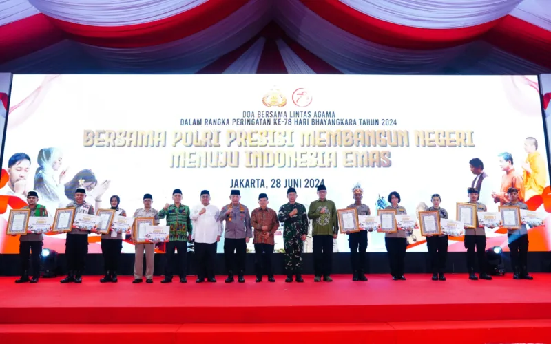 Panglima TNI Hadiri Doa Bersama Jelang Peringatan Hari Bhayangkara ke-78