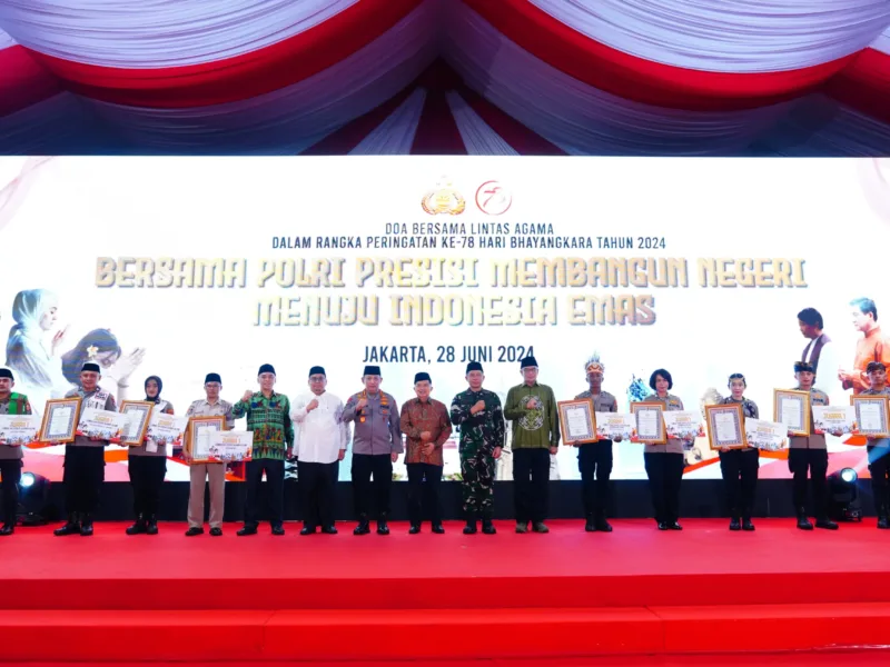 Panglima TNI Hadiri Doa Bersama Jelang Peringatan Hari Bhayangkara ke-78