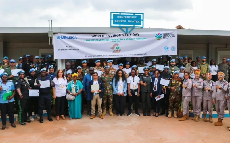 Satgas Kizi TNI Konga XXXVII-J Minusca CAR Peroleh Penghargaan Dari UN