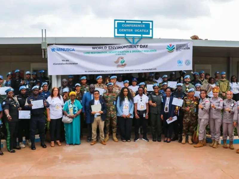 Satgas Kizi TNI Konga XXXVII-J Minusca CAR Peroleh Penghargaan Dari UN