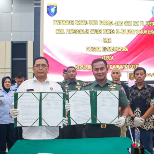 Sabu dan Ribuan Butir Ekstasi Diserahkan Pangdam XII/Tpr ke BNNP Kalbar