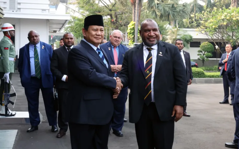 menhan prabowo dan pm papua