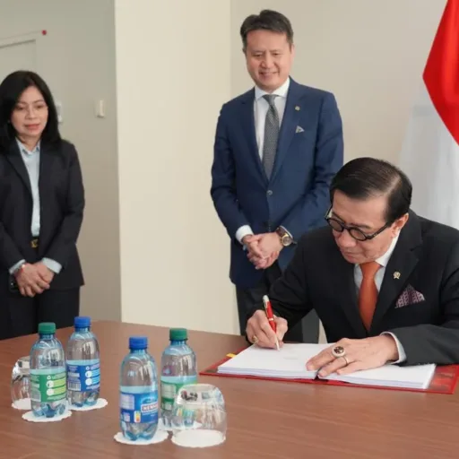 Menkumham Menandatangani Traktat Internasional