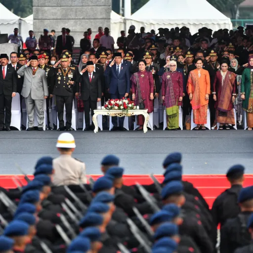 Panglima TNI Hadiri HUT ke-78 Bhayangkara di Monas
