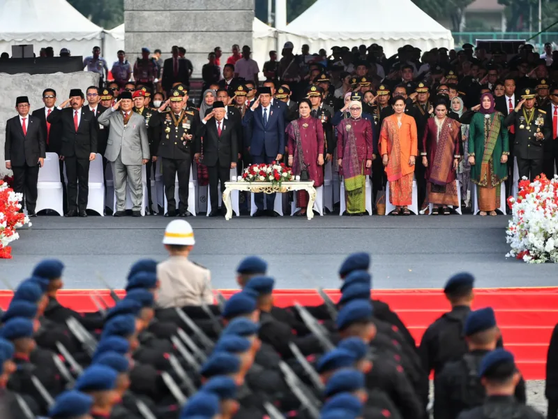 Panglima TNI Hadiri HUT ke-78 Bhayangkara di Monas