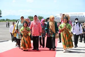 ketua pia sambut ibu iriana