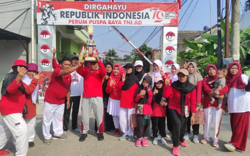 Memperingati HUT RI Ke 79, Warga Perumahan Puspa Raya Gelar Lomba