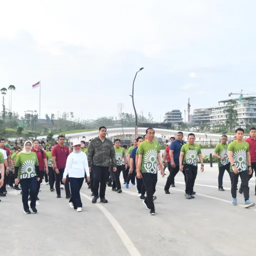 Panglima TNI Dampingi Presiden RI Hadiri Nusantara TNI Fun Run