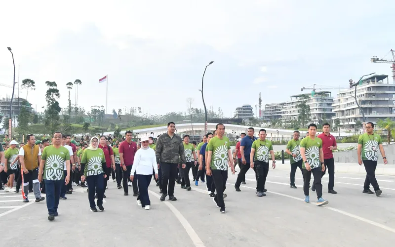 Panglima TNI Dampingi Presiden RI Hadiri Nusantara TNI Fun Run
