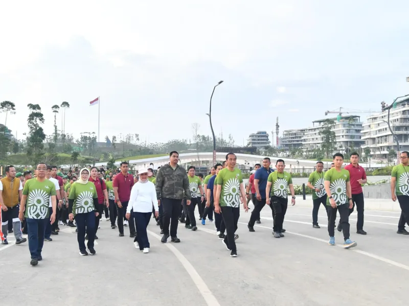 Panglima TNI Dampingi Presiden RI Hadiri Nusantara TNI Fun Run