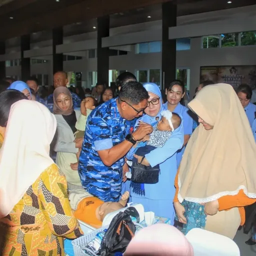 Tekan Angka Stunting, Lanud Sultan Hasanuddin Gelar Gebyar Gizi Sehat