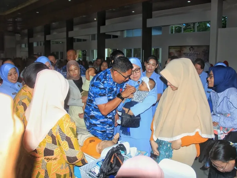 Tekan Angka Stunting, Lanud Sultan Hasanuddin Gelar Gebyar Gizi Sehat