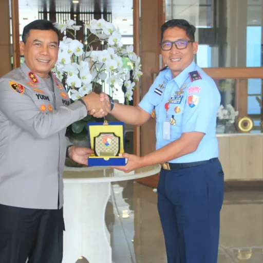 Danlanud Sultan Hasanuddin Terima Kunjungan Kerja Kapolda Sulsel 
