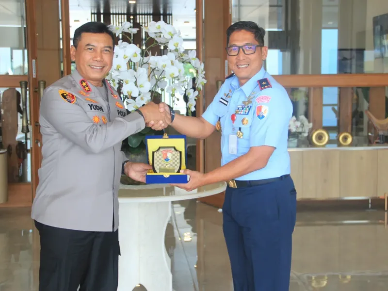 Danlanud Sultan Hasanuddin Terima Kunjungan Kerja Kapolda Sulsel 