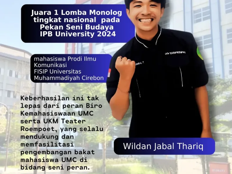 Wildan Jabal Thariq, Juara Lomba Monolog Pekan Seni Budaya IPB