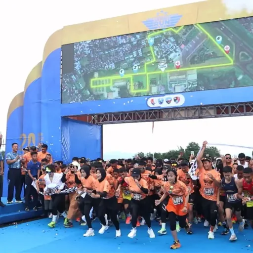5.250 Peserta Meriahkan Gelaran Air Force Run 2024 di Lanud Sultan Hasanuddin