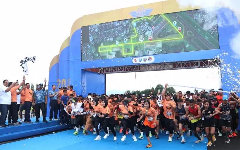 5.250 Peserta Meriahkan Gelaran Air Force Run 2024 di Lanud Sultan Hasanuddin