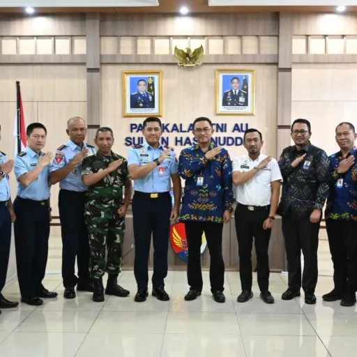 Danlanud Sultan Hasanuddin Terima Audiensi Kepala Perwakilan BKKBN Provinsi Sulsel