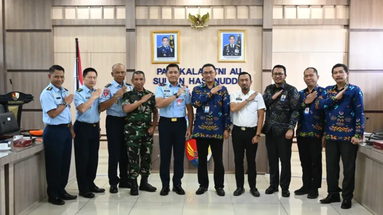 Danlanud Sultan Hasanuddin Terima Audiensi Kepala Perwakilan BKKBN Provinsi Sulsel