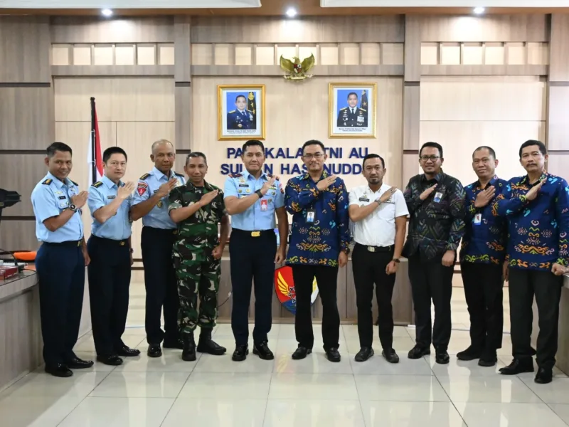 Danlanud Sultan Hasanuddin Terima Audiensi Kepala Perwakilan BKKBN Provinsi Sulsel