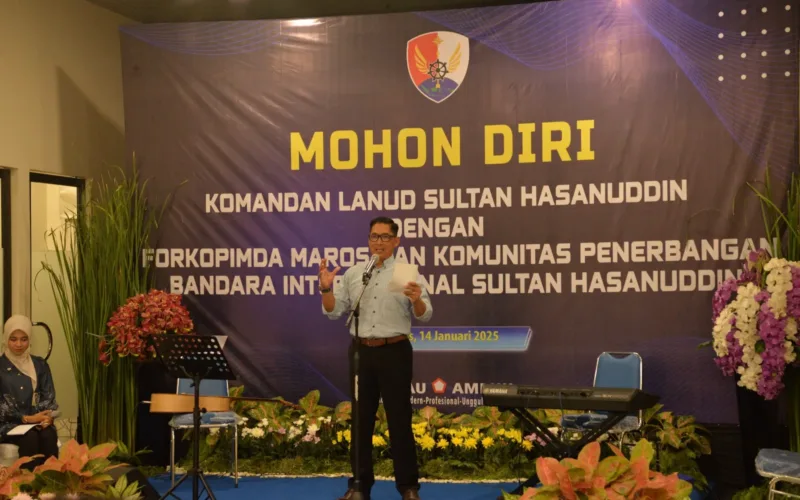 Danlanud Sultan Hasanuddin Pamitan Dengan Forkopimda Dan Otoritas Bandara