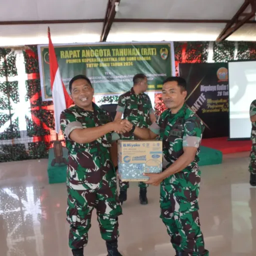 Primer Koperasi Kartika Oro Doro Enakoa Kodim 1710/Mimika Gelar Rapat Akhir Tahunan