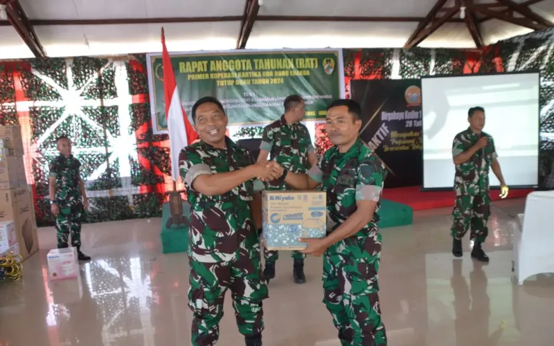Primer Koperasi Kartika Oro Doro Enakoa Kodim 1710/Mimika Gelar Rapat Akhir Tahunan