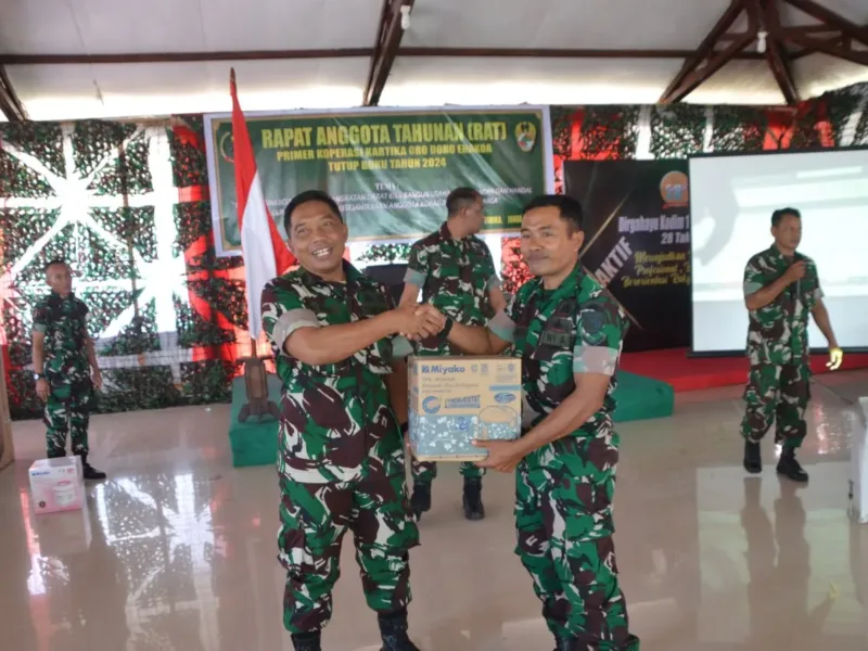 Primer Koperasi Kartika Oro Doro Enakoa Kodim 1710/Mimika Gelar Rapat Akhir Tahunan