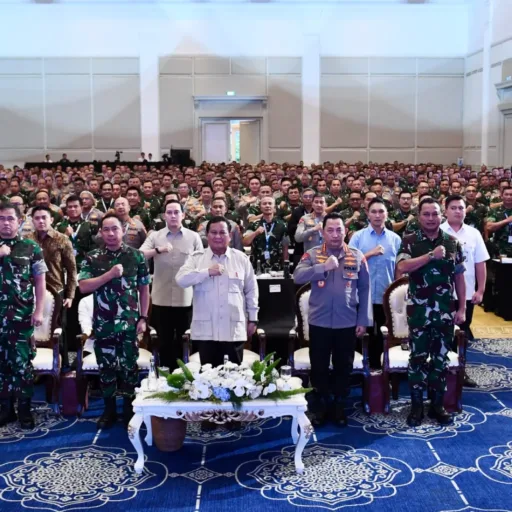 Presiden RI Hadiri Rapim TNI-Polri 2025 Didampingi Oleh Panglima TNI dan Kapolri