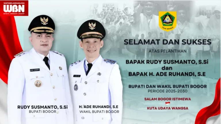 GBNN Ucapkan Selamat Atas Pelantikan Bupati dan Wakil Bupati Bogor