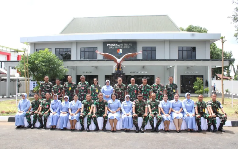 Jelang Kunjungan Kerja Kasau, Pangkoops Udara II Tinjau Kesiapan Lanud Sam Ratulangi Manado