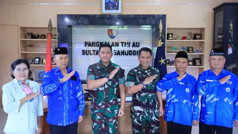 Danlanud Sultan Hasanuddin Terima Audiensi Ketua PPAU Cabang 50 Makassar
