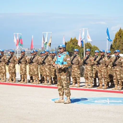 Membanggakan, Satgas Kontingen Garuda TNI UNIFIL Terima Dua Medali Perdamaian