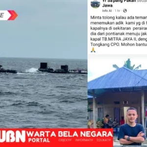 1 Orang Penumpang Kapal TB. Mitra Jaya II Masih Hilang