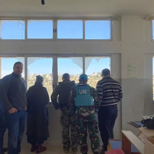 Satgas Indobatt XXIII-R Kunjungi Sekolah-sekolah Pasca Ceasefire