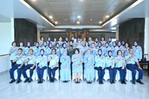 Wara Lanud Sultan Hasanuddin Ikuti Apel Ketum Dharma Pertiwi