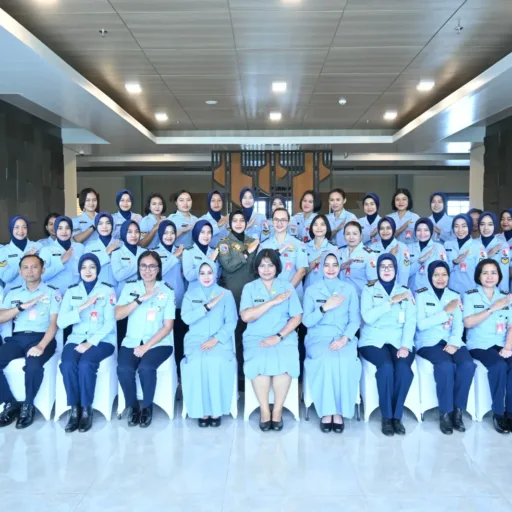 Wara Lanud Sultan Hasanuddin Ikuti Apel Ketum Dharma Pertiwi