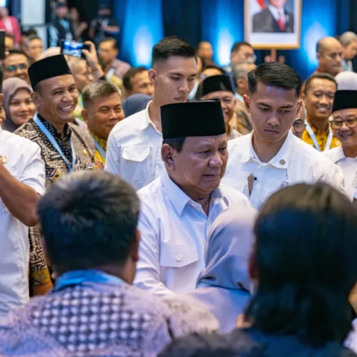 Presiden Prabowo dalam Peluncuran Mekanisme Baru Tunjangan Guru