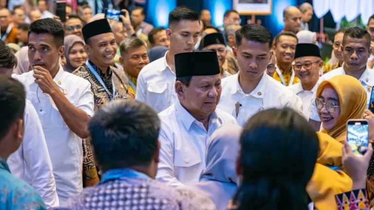 Presiden Prabowo dalam Peluncuran Mekanisme Baru Tunjangan Guru