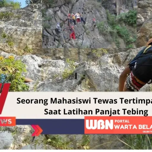 Mahasiswi Tewas Tertimpa Batu saat Latihan Panjat Tebing