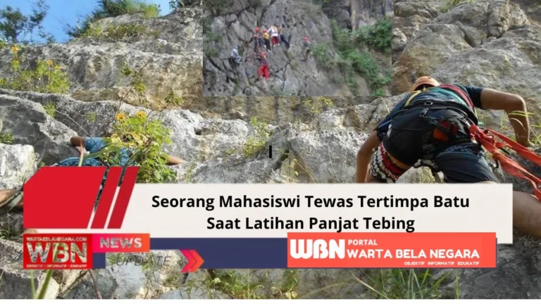 Mahasiswi Tewas Tertimpa Batu saat Latihan Panjat Tebing