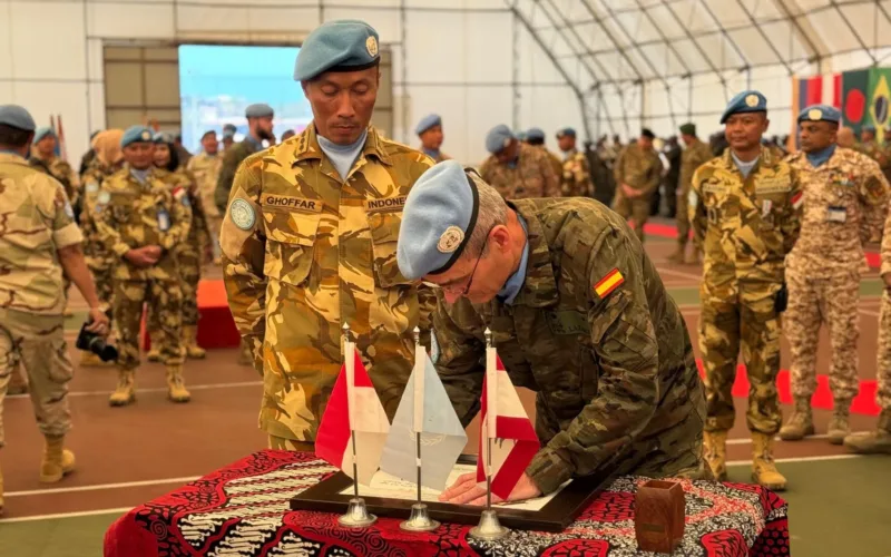 Lanjutkan Tugas, Satgas TNI Konga UNIFIL Laksanakan Transfer of Authority