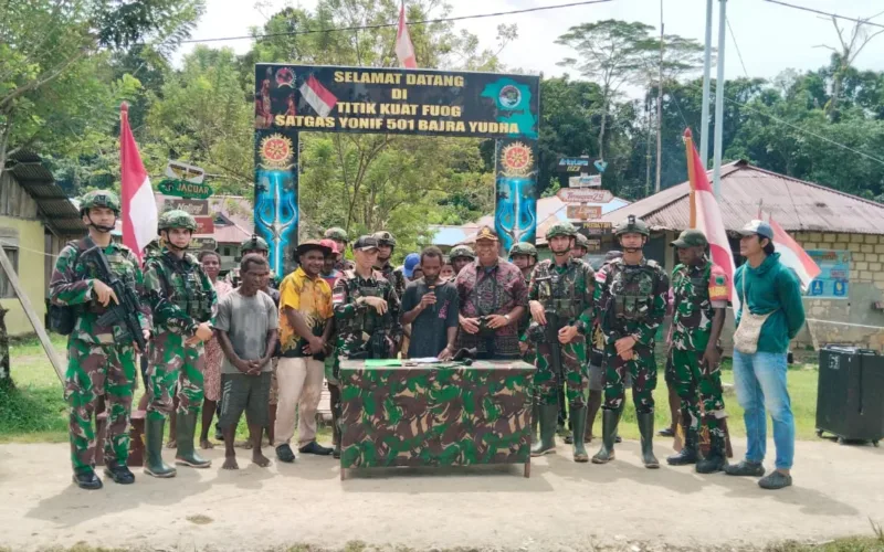 Eks OPM Yeremias Foumair Berikrar Setia Kembal NKRI