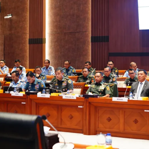 Menhan dan Panglima TNI Rapat Kerja Bersama Komisi I DPR RI